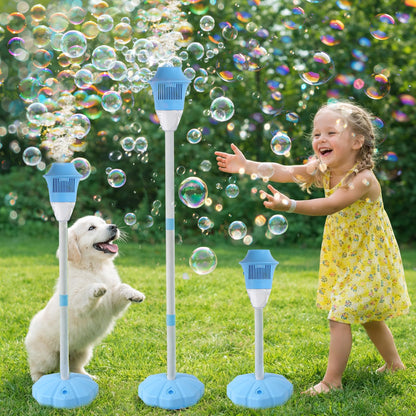 3in1Automatic LED Bubble Lamp Machine，A bubble， machine featuring ，sound and light effects.