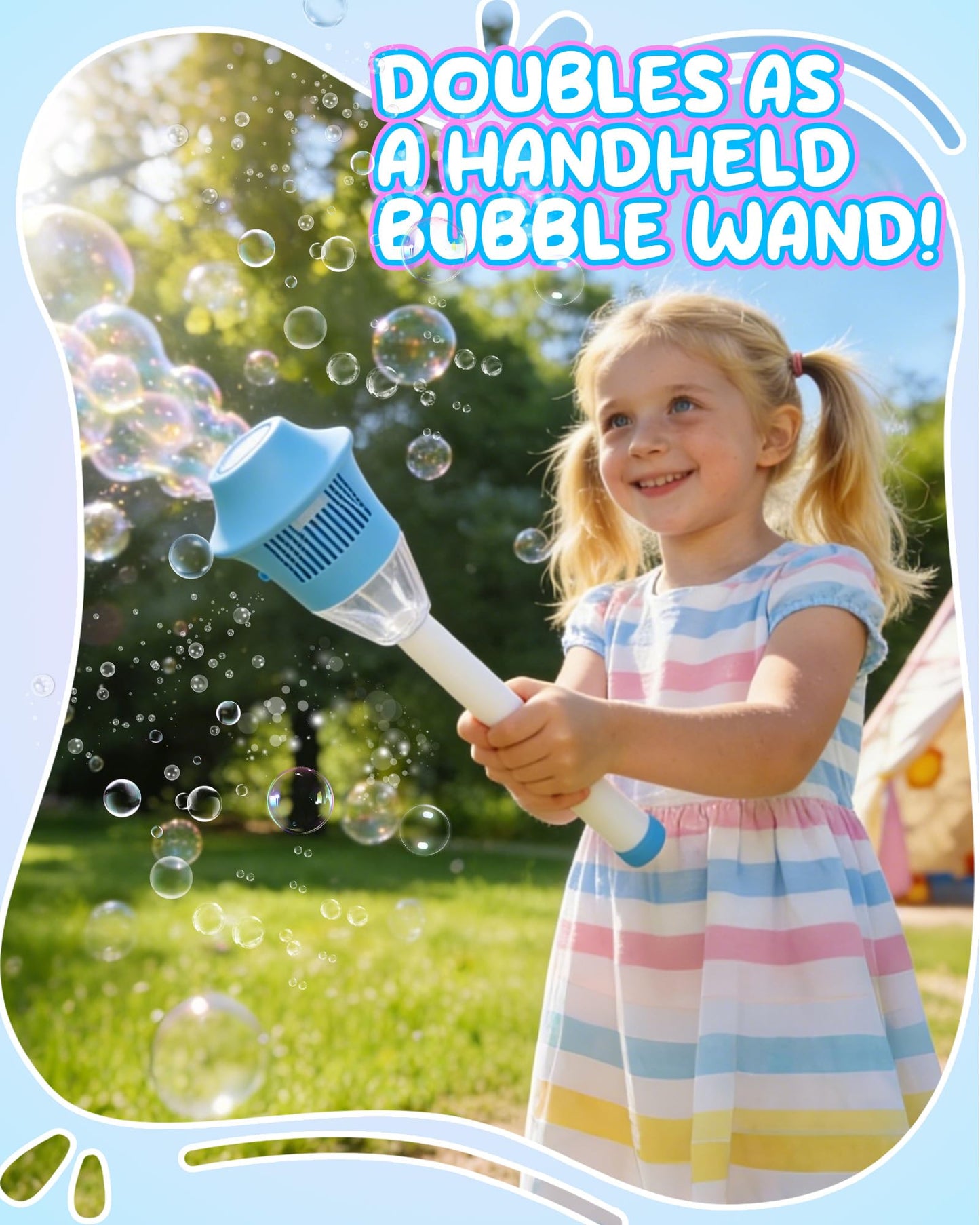 3in1Automatic LED Bubble Lamp Machine，A bubble， machine featuring ，sound and light effects.