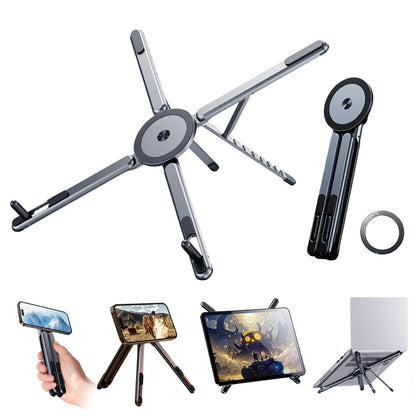 Laxrue”This multi-functional portable magnetic stand is made of aluminum alloy and is suitable for travel, office, and leisure use.
