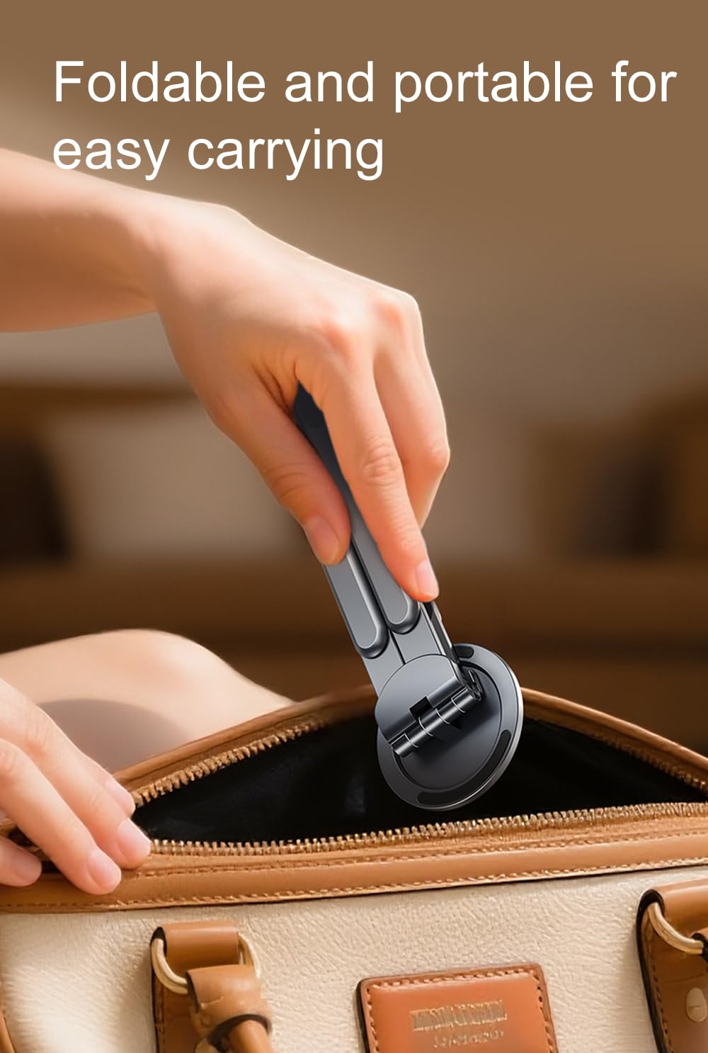Laxrue”This multi-functional portable magnetic stand is made of aluminum alloy and is suitable for travel, office, and leisure use.