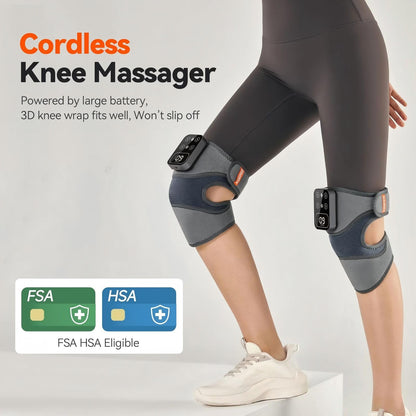 Laxrue“3-in-1 Heated Knee Massager, Shoulder Heating Pad, and Elbow Support Strap