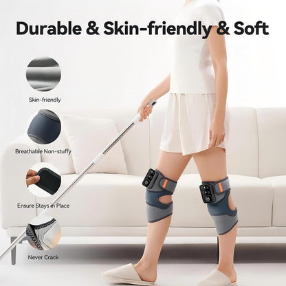 Laxrue“3-in-1 Heated Knee Massager, Shoulder Heating Pad, and Elbow Support Strap