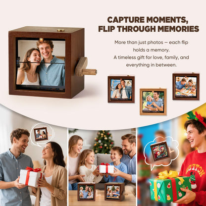 Hand-cranked custom-made glowing photo card animation collection album, a special gift