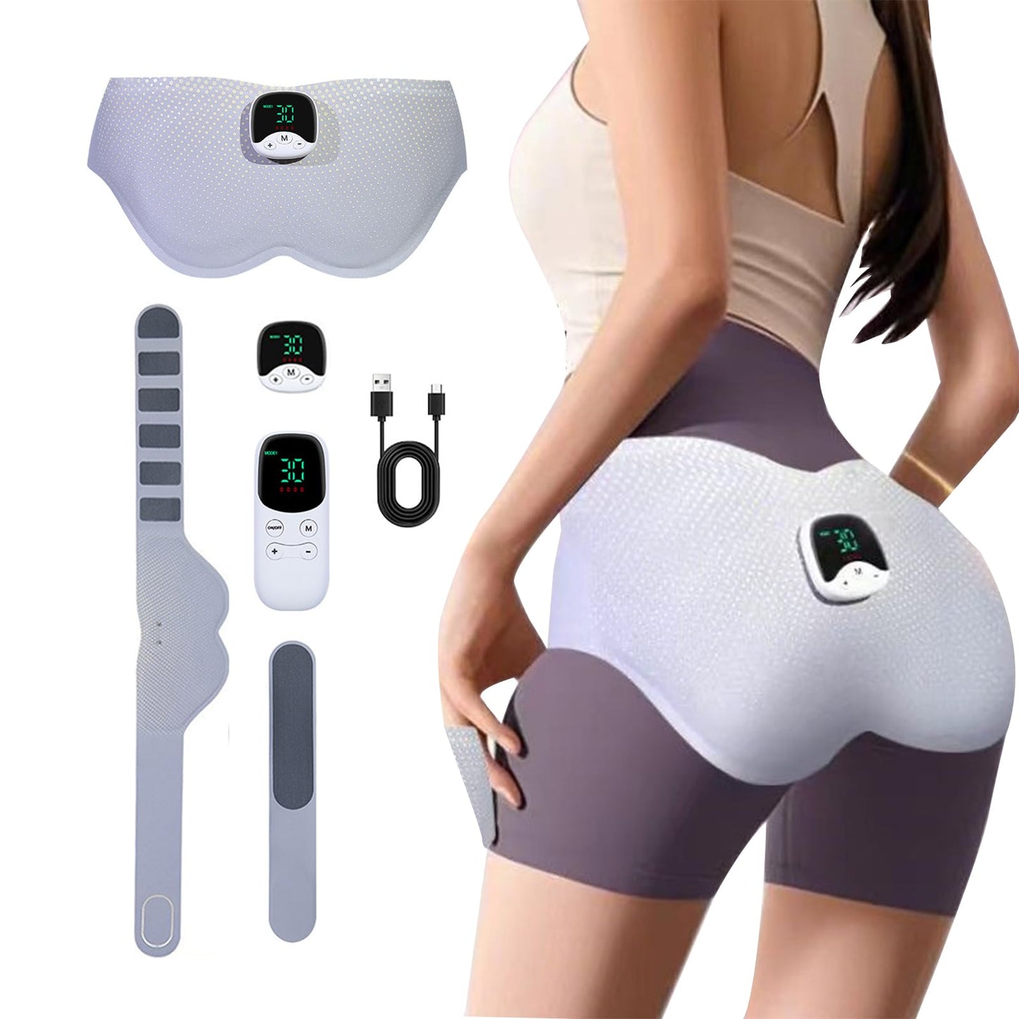 Laxrue“Smart glute trainer, wearable butt lifter with 10 modes