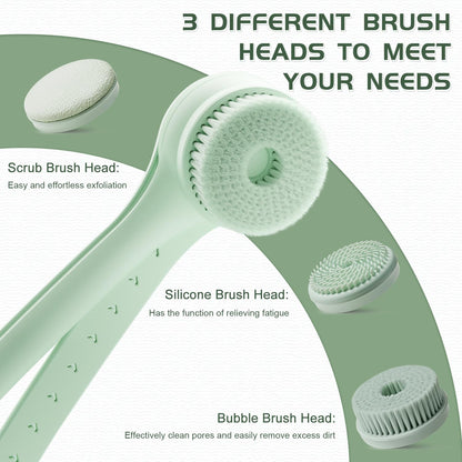 Body Scrubber Bath Brush, Electric Body Brush for Shower Back Scrubber