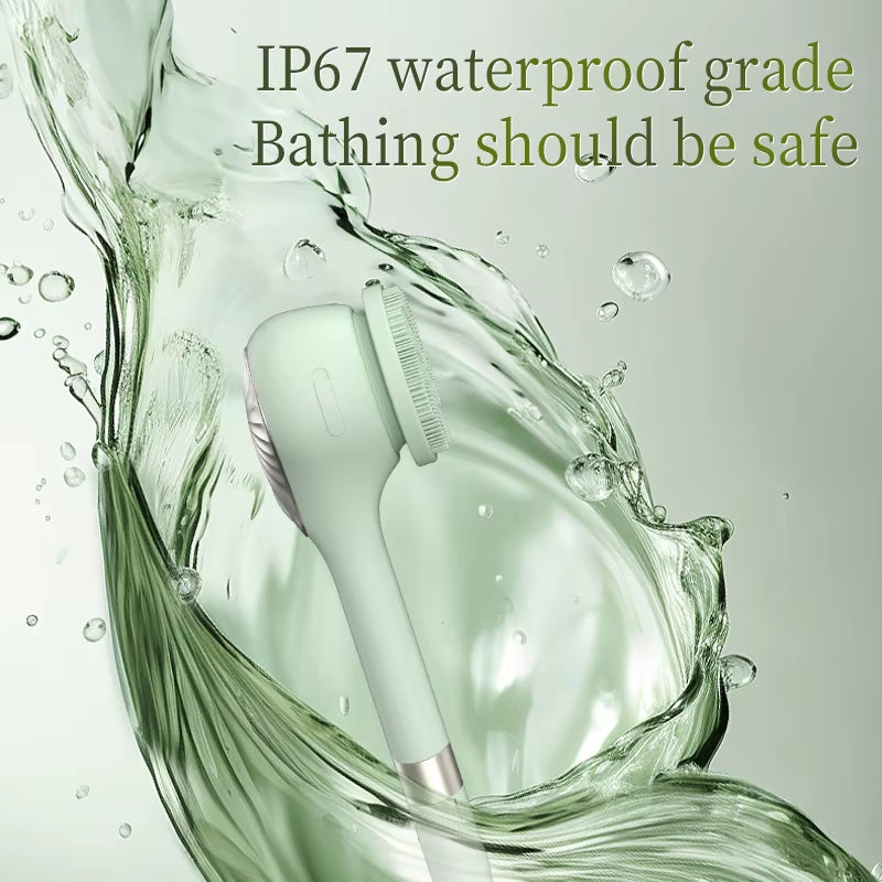 Body Scrubber Bath Brush, Electric Body Brush for Shower Back Scrubber