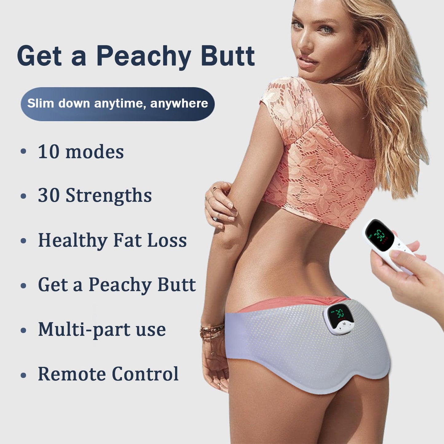 Laxrue“Smart glute trainer, wearable butt lifter with 10 modes