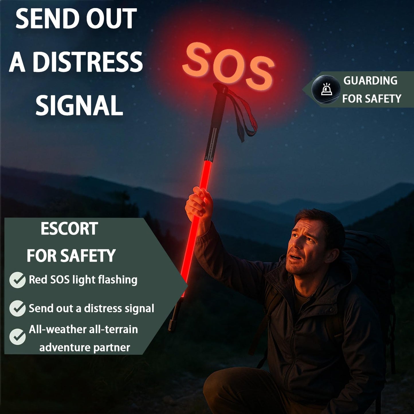 Laxrue™Professional night hiking gear, equipped with a 360° soft spot.