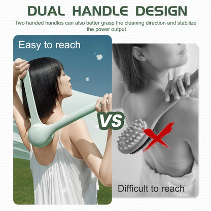 Body Scrubber Bath Brush, Electric Body Brush for Shower Back Scrubber