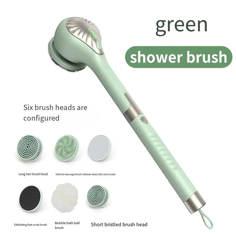Body Scrubber Bath Brush, Electric Body Brush for Shower Back Scrubber