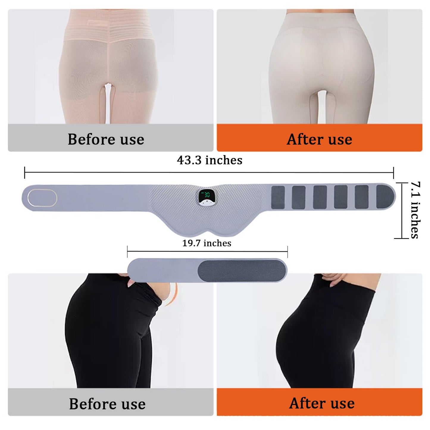 Laxrue“Smart glute trainer, wearable butt lifter with 10 modes