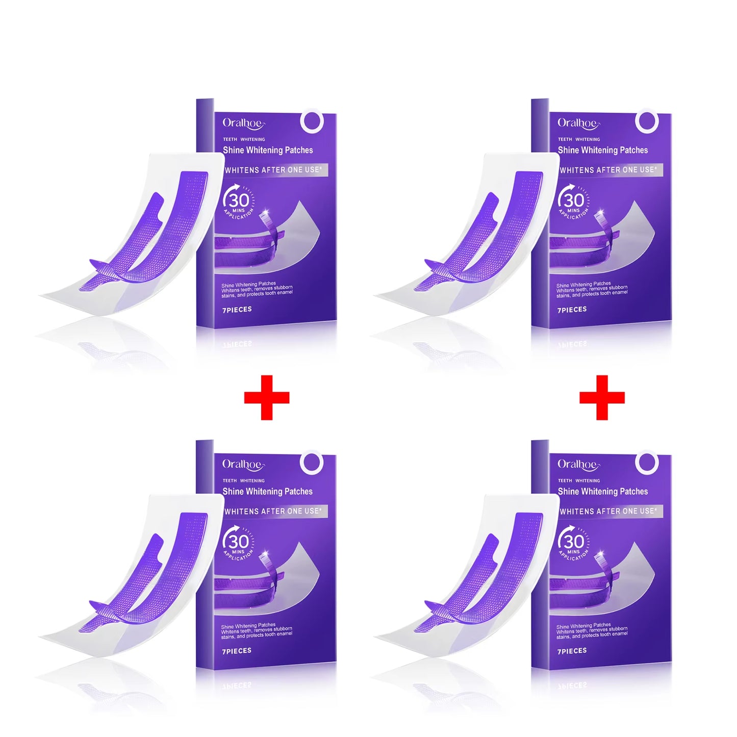 V34 Teeth Whitening Strips – Colour Correcting PAP+ Formula