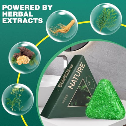 Laxrue“ traditional handmade natural herbal shampoo bars, unisex.