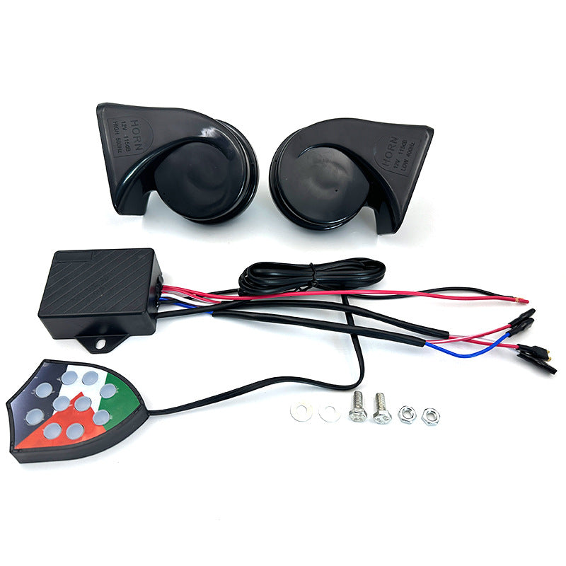 Laxrue“12V/24V Car/Truck Air Horn Controller Control Unit, lightweight, replacement part, vehicle accessory, 10 sound effects.