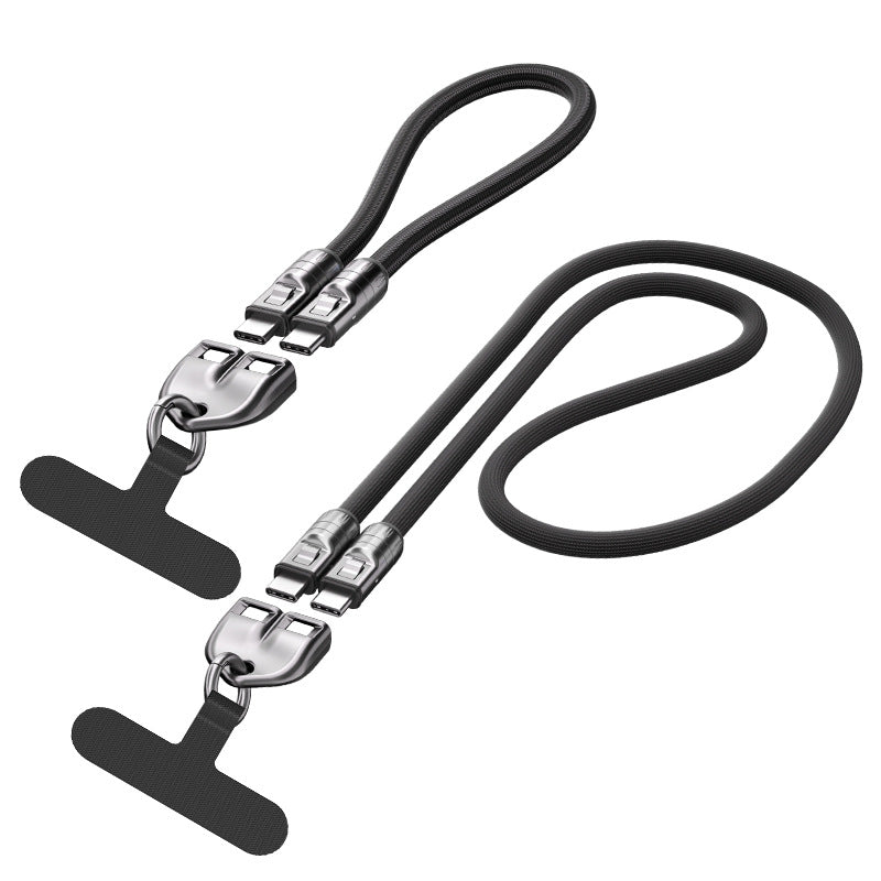 Laxrue“2-in-1 wristband/neckband fast charging cable