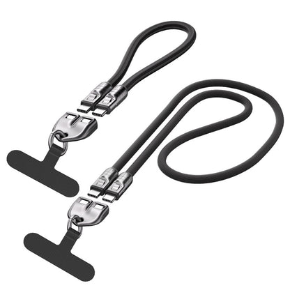 Laxrue“2-in-1 wristband/neckband fast charging cable