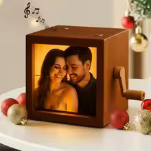 Hand-cranked custom-made glowing photo card animation collection album, a special gift
