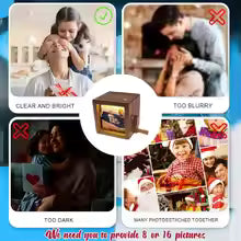Hand-cranked custom-made glowing photo card animation collection album, a special gift