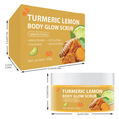 Laxrue“Turmeric exfoliating and oil-controlling lemon body scrub