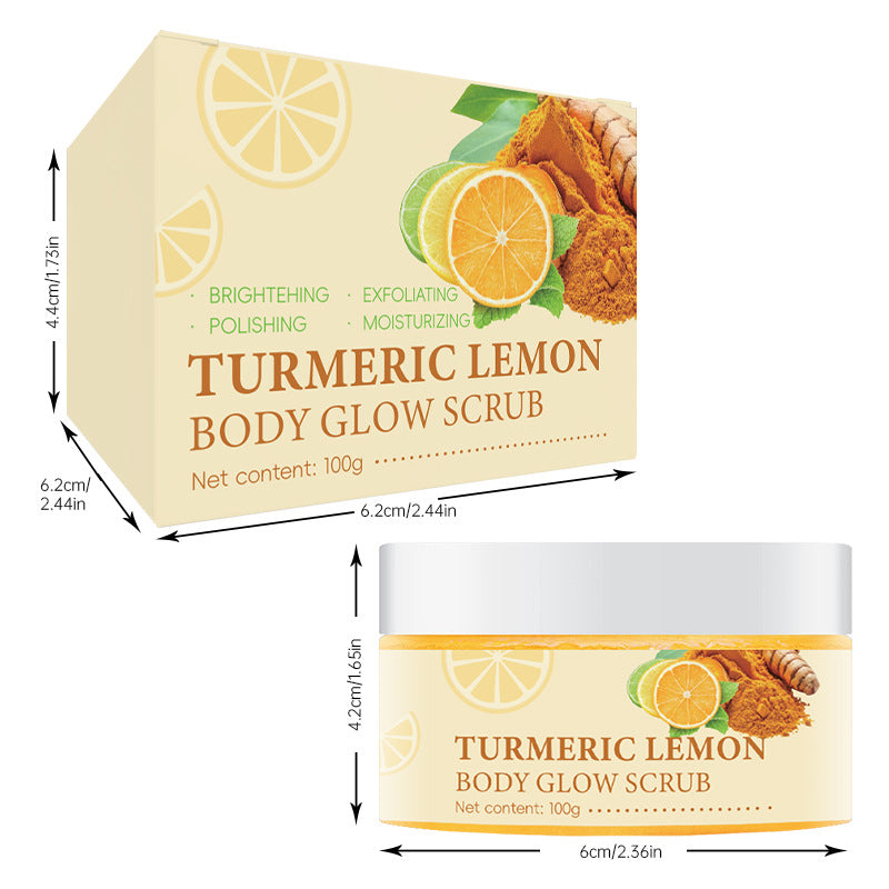 Laxrue“Turmeric exfoliating and oil-controlling lemon body scrub
