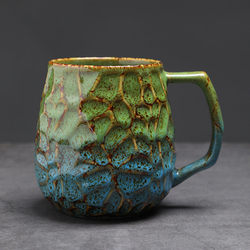 Laxrue“550ml Vintage Ceramic Kiln-Fired Coffee Mug