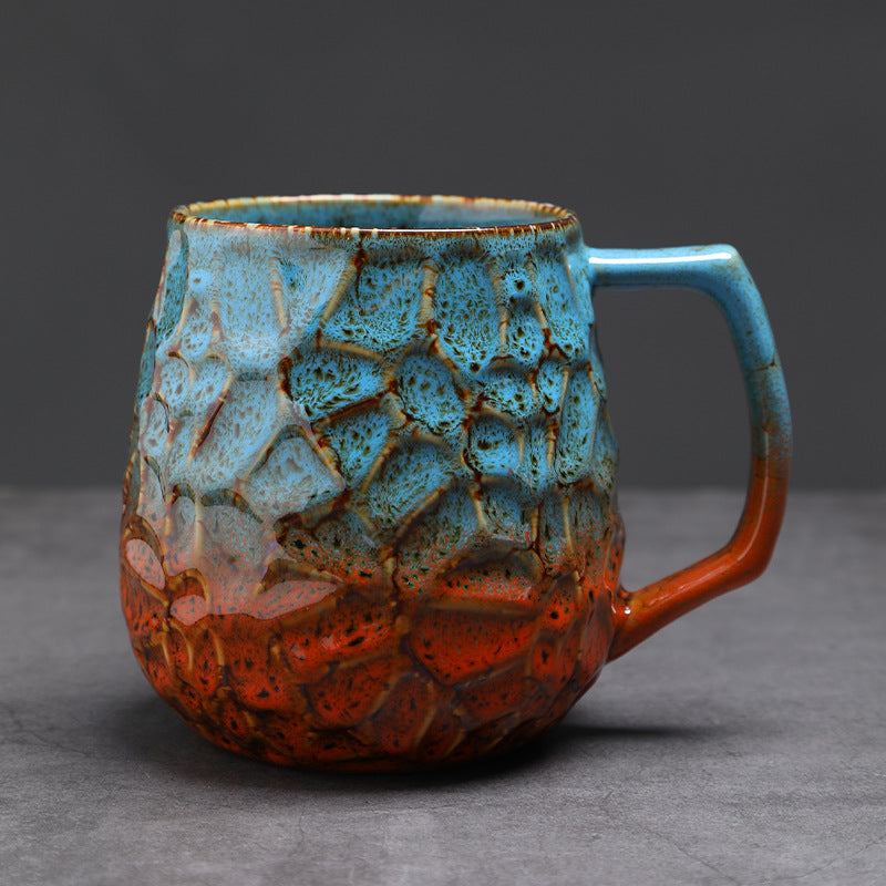 Laxrue“550ml Vintage Ceramic Kiln-Fired Coffee Mug
