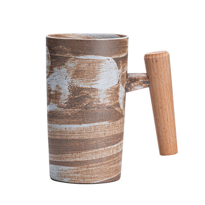 Laxrue“220ml Vintage Ceramic Kiln-Fired Coffee Mug