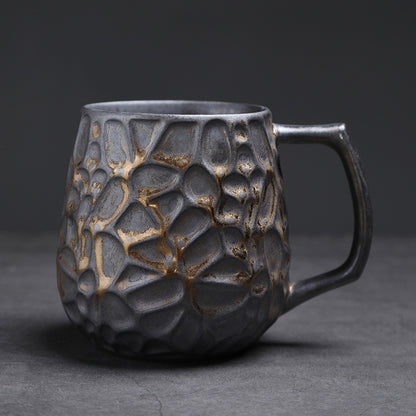 Laxrue“550ml Vintage Ceramic Kiln-Fired Coffee Mug