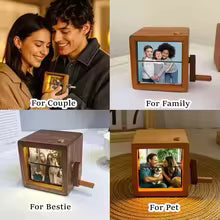 Hand-cranked custom-made glowing photo card animation collection album, a special gift
