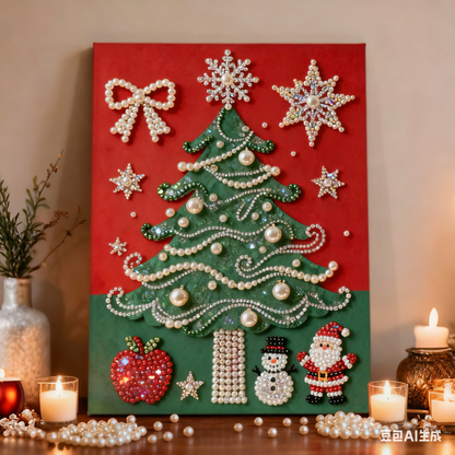 Laxrue "Pearl and Diamond Artworks - Merry Christmas"