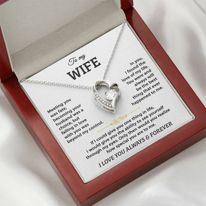 To My Wife - Forever Love Heart， Like out Love, This Necklace