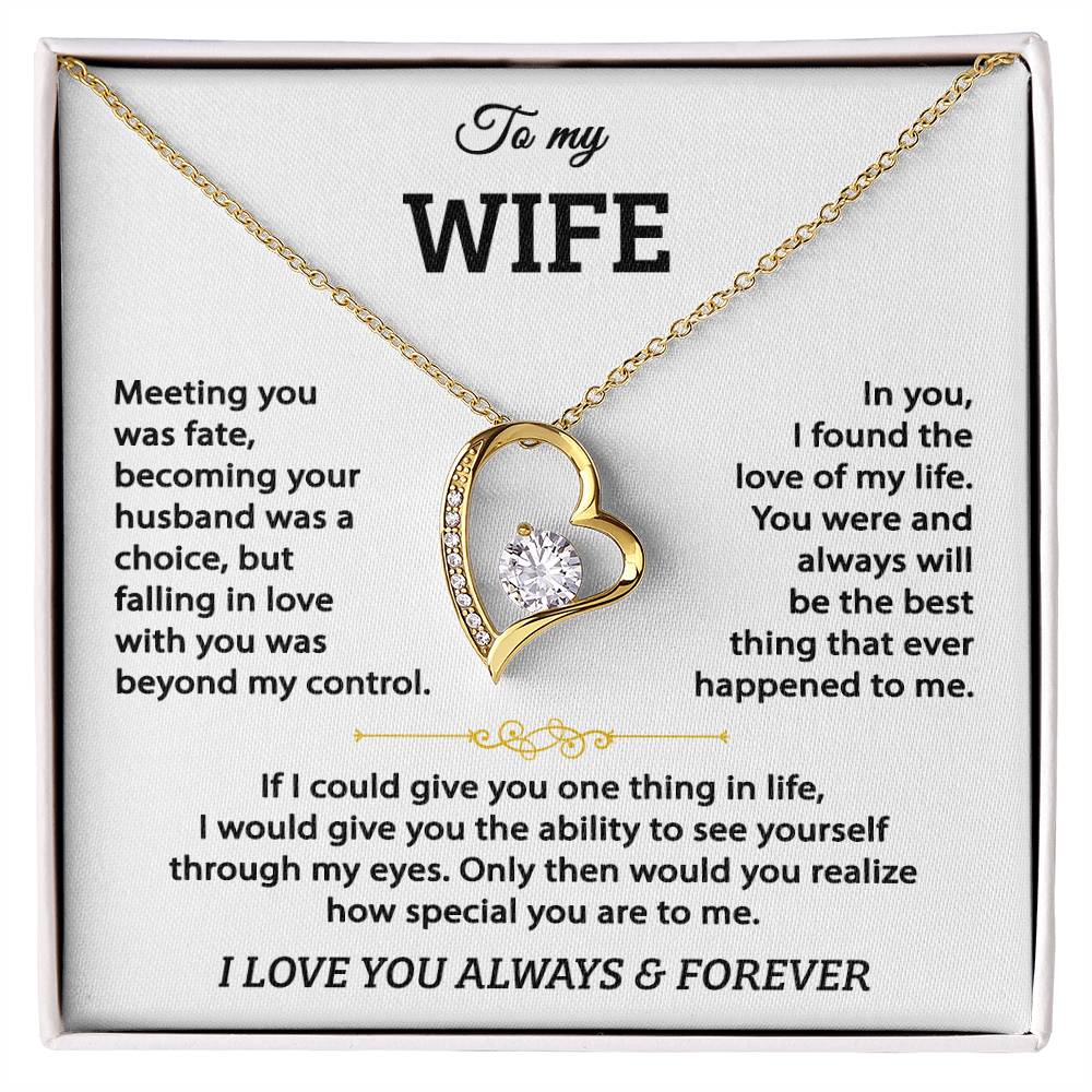 To My Wife - Forever Love Heart， Like out Love, This Necklace