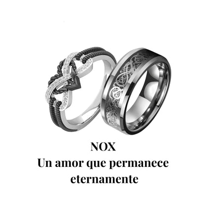Laxrue“Dark romantic style is all like this — couple rings