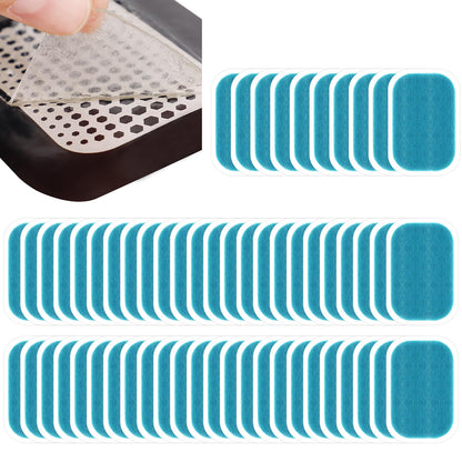 Laxrue“50-pack gel pads for abdominal muscle stimulators - replacement pads for abdominal muscle trainers, reusable abdominal exercise belt accessories