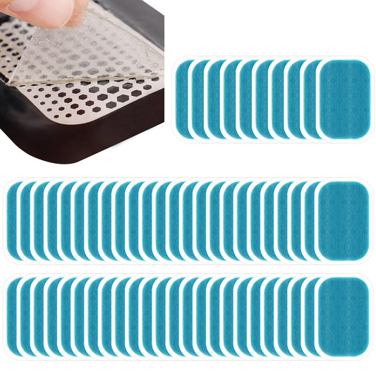 Laxrue“50-pack gel pads for abdominal muscle stimulators - replacement pads for abdominal muscle trainers, reusable abdominal exercise belt accessories