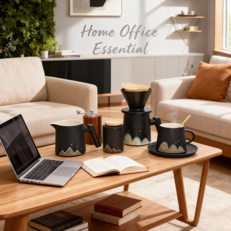 Laxrue™SLOWDROP Mountain View Coffee Set