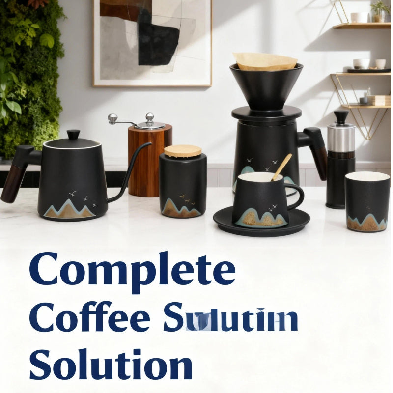 Laxrue™SLOWDROP Mountain View Coffee Set
