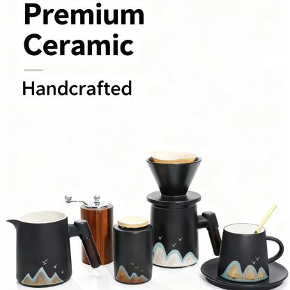 Laxrue™SLOWDROP Mountain View Coffee Set