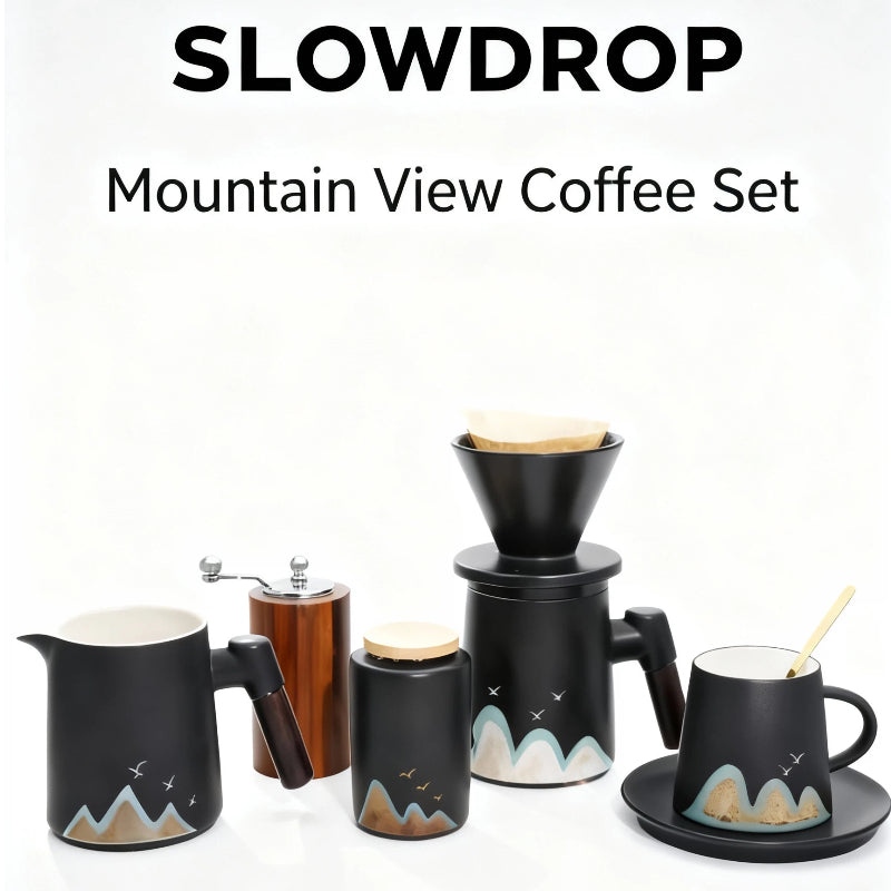 Laxrue™SLOWDROP Mountain View Coffee Set
