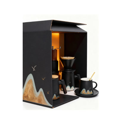 Laxrue™SLOWDROP Mountain View Coffee Set