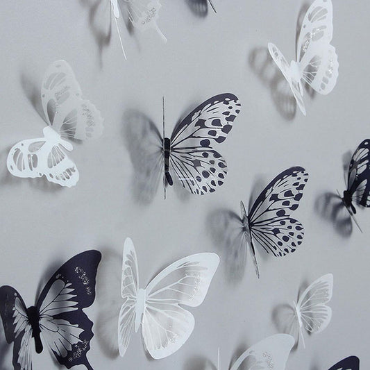 Laxrue™ 36-Piece 3D Crystal Butterfly Wall Stickers