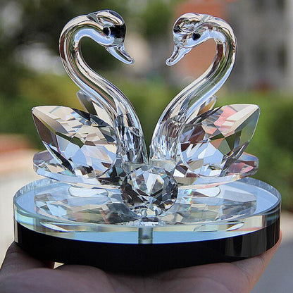 Laxrue™ Crystal Swans Table Figurines