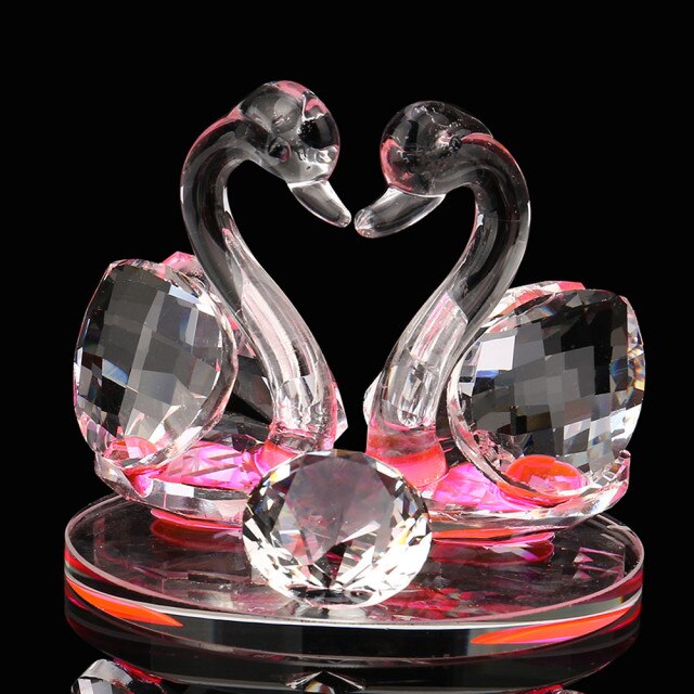 Laxrue™ Crystal Swans Table Figurines
