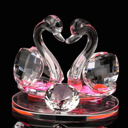 Laxrue™ Crystal Swans Table Figurines